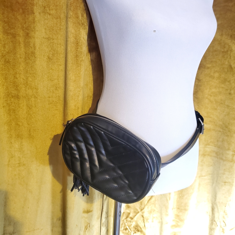 Torrid Black Quilted Crossbody Bag